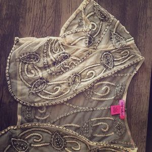 Betsey Johnson Beaded Shawl